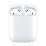 White in ear headphones