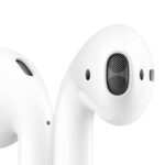 White in ear headphones