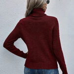 Wool high neck jumper